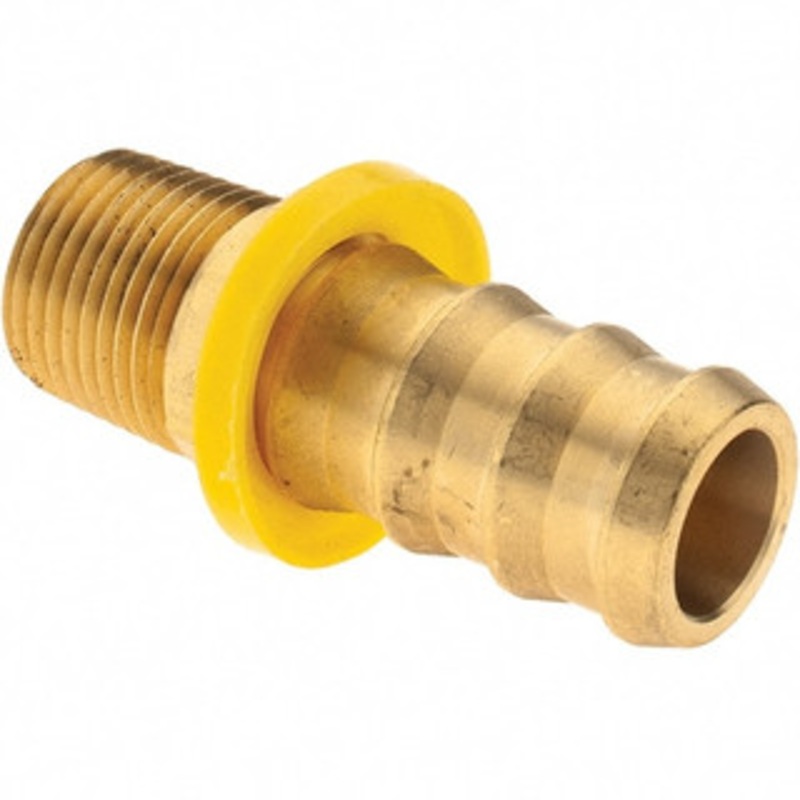 Value Collection 3/4 ID 1/2 NPTF Barbed Push On Male Connector Brass 2750003230JP – 38212692