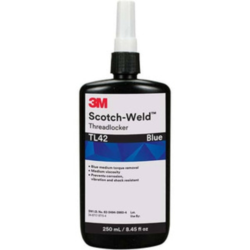 3M 50 mL Bottle, Purple, Low Strength Liquid Threadlocker Series TL22, 24 hr Full Cure Time, Hand Tool Removal 7100039159 – 32917569