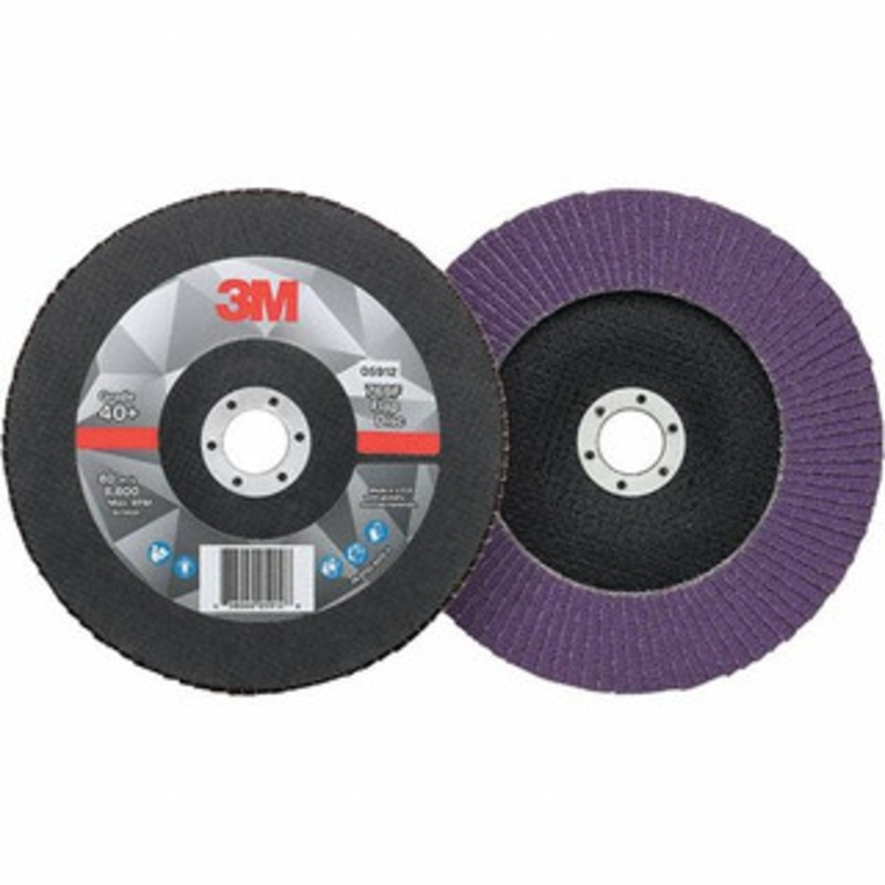 3M 7 7/8 Center Hole Type 29 Ceramic Flap Disc Coarse Grade, Coated, Arbor Attachment, Fiberglass Backing, 8,600 RPM 7100178128 – 11029683