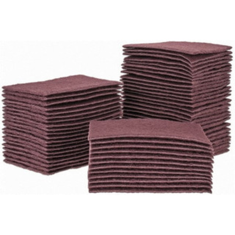 Brite Star Very Fine Grade, Aluminum Oxide Hand Pad Maroon, 6 Wide x 9 Long, Nonwoven 41028416/60PK – 84069830