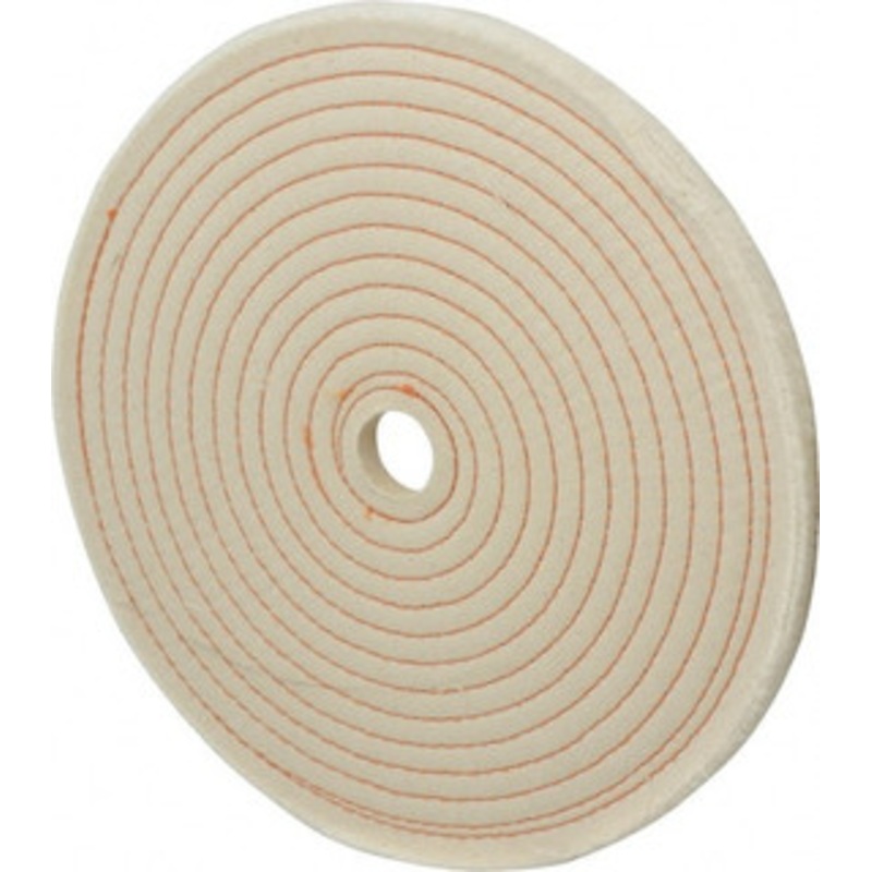 Dico 10 Diam x 1/2 Thick Unmounted Buffing Wheel Spiral Sewn, 1/2 Arbor Hole, Coarse Grade 526-27-10 – 00533729
