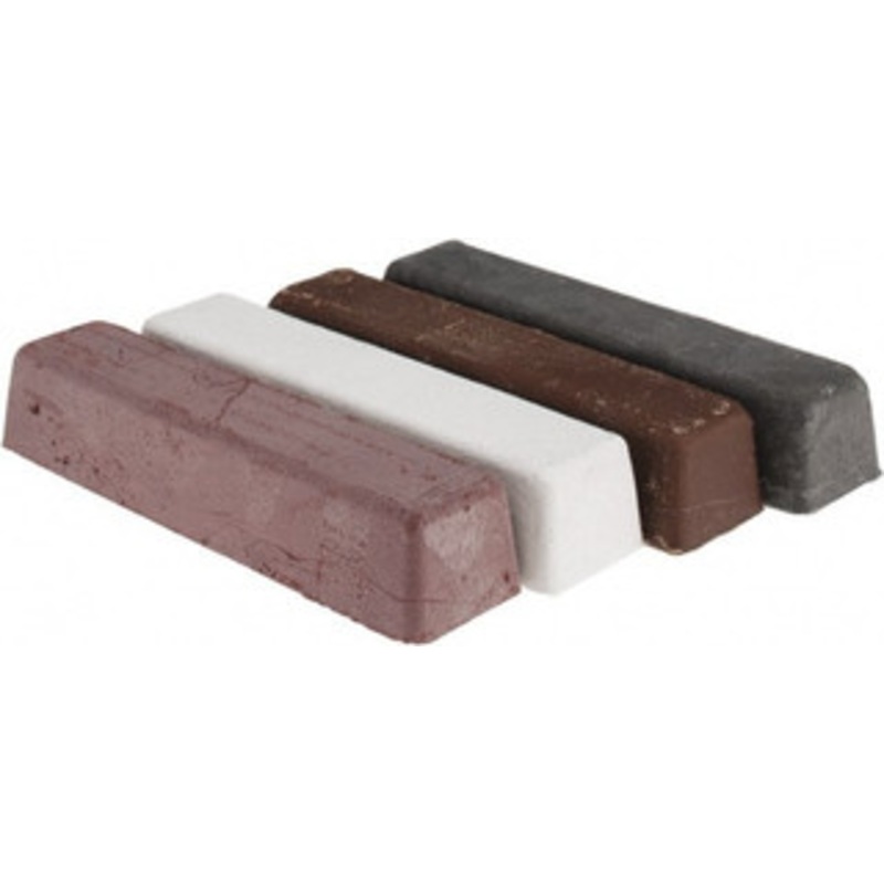 Made in USA 1/4 Lb Emery, Rouge & Tripoli Compound Grade C, Black, Brown, Red & White 515-6268 – 77750198