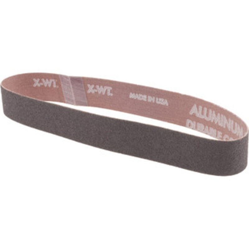 Norton 1 Wide x 18 OAL, 80 Grit, Aluminum Oxide Abrasive Belt Aluminum Oxide, Medium, Coated, Series R228 78072791377 – 82268269
