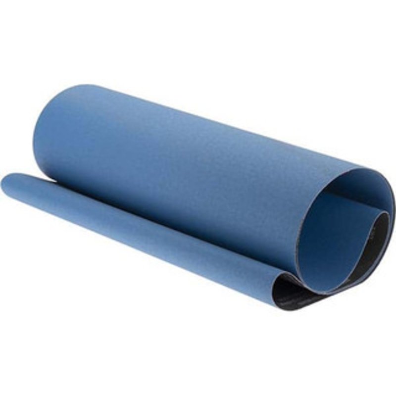 Norton 25 Wide x 75 OAL, 120 Grit, Zirconia Alumina Abrasive Belt Zirconia Alumina, Fine, Coated, X Weighted Cloth Backing, Wet/Dry, Series R823 69957344791 – 97582605