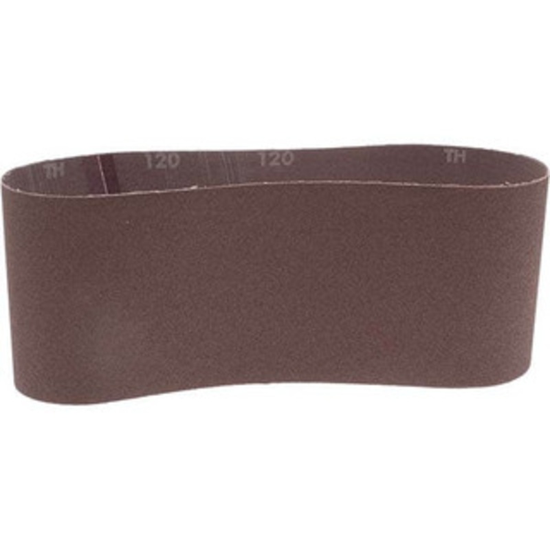Norton 4 Wide x 24 OAL, 120 Grit, Aluminum Oxide Abrasive Belt Aluminum Oxide, Fine, Coated, X Weighted Cloth Backing, Series R228 78072727942 – 05817127