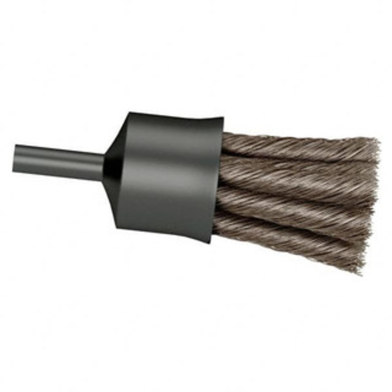 Osborn 3/4 Diam Stainless Steel Knotted End Brush 1-1/8 Trim Length, 1/4 Shank Diam, 20,000 Max RPM 0003074500 – 00126664