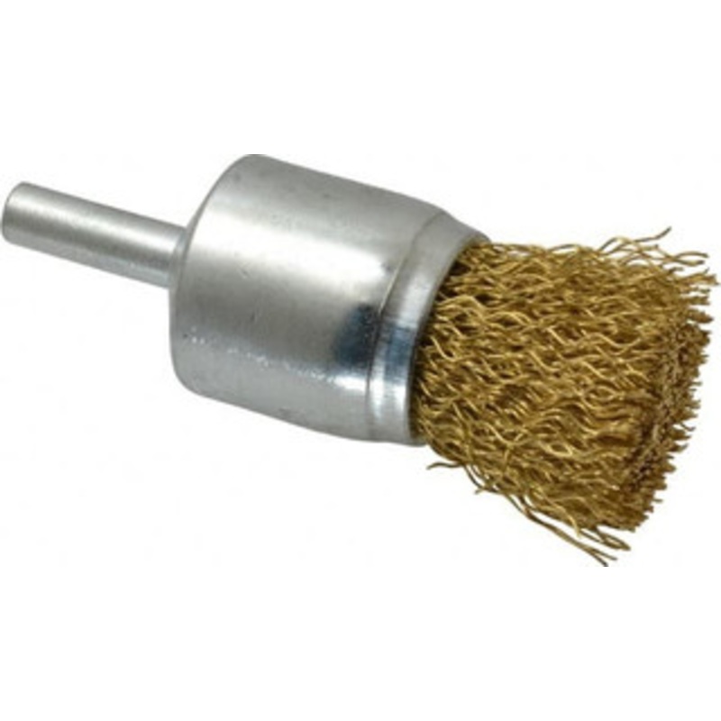 Value Collection 1 Diam Brass End Brush 7/8 Trim Length, 1/4 Shank Diam, 20,000 Max RPM 0402506335 – 74038290