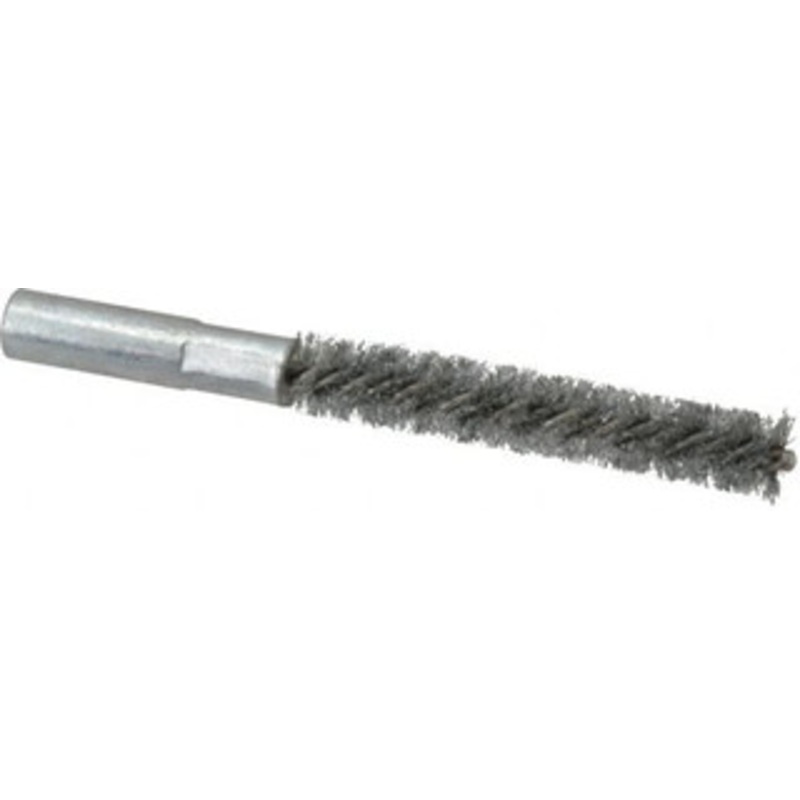 Value Collection 3/8 Diam Helical Steel Tube Brush Double Spiral, 0.008 Filament Diam, 2-23/64 Brush Length, 4 OAL, 3/16-24 Female Shank 83100060 – 05744917