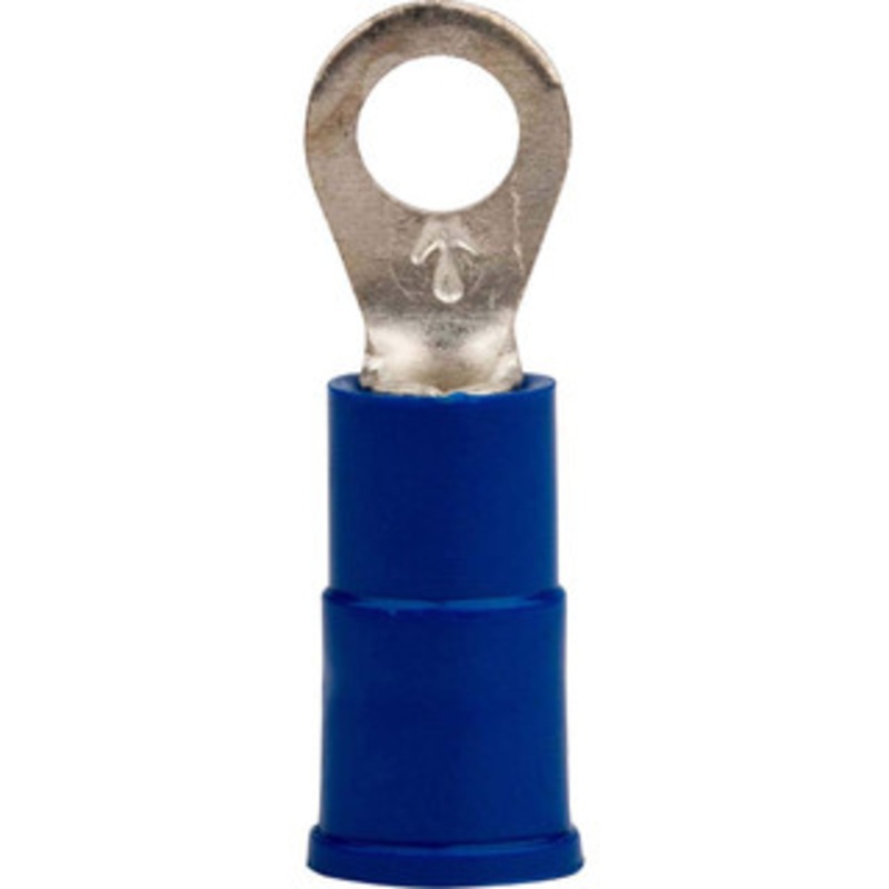 3M 12-10 AWG Partially Insulated Crimp Connection Circular Ring Terminal #10 Stud, 1.03 OAL x 0.38 Wide, Copper Contact 7010397380 – 77675601