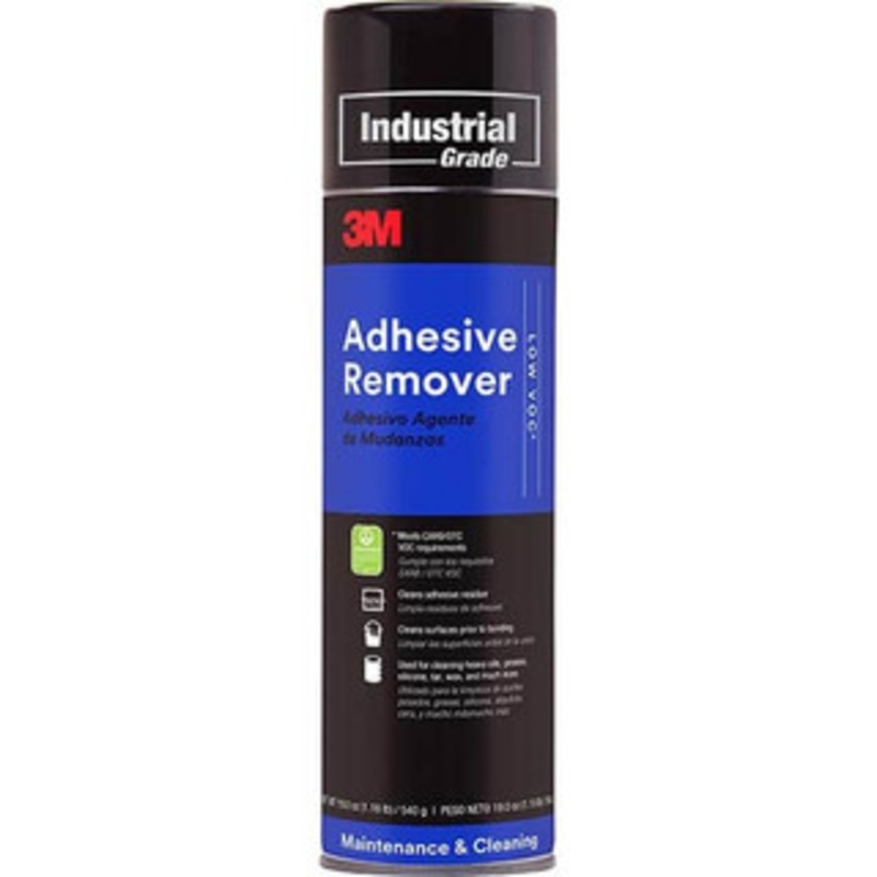 3M 18.7 oz Adhesive Remover VOC Content g/L 646, Removes Dirt, Road Tar, Grease 7000121420 – 43113315