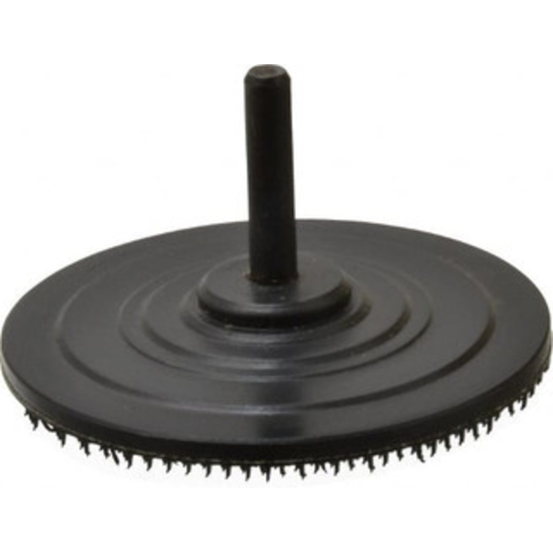 Auto Quip, Inc. 3 Diam Hook & Loop Disc Backing Pad 1/4 Shank Diam, Firm Density, 18,000 RPM AQR1HUX-3 – 00243642