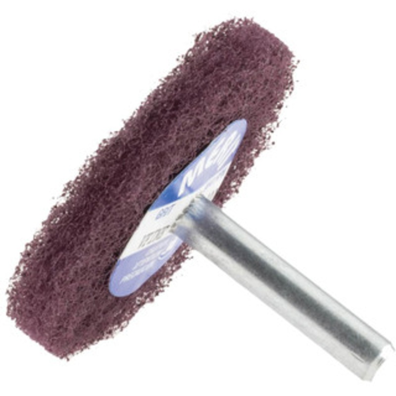 Merit Abrasives 2 Diam, Medium Mounted Scrubber Buffing Wheel 1 Ply, Very Fine Grade, 1/4 Shank Diam, 12,000 RPM 66623385862 – 84525518