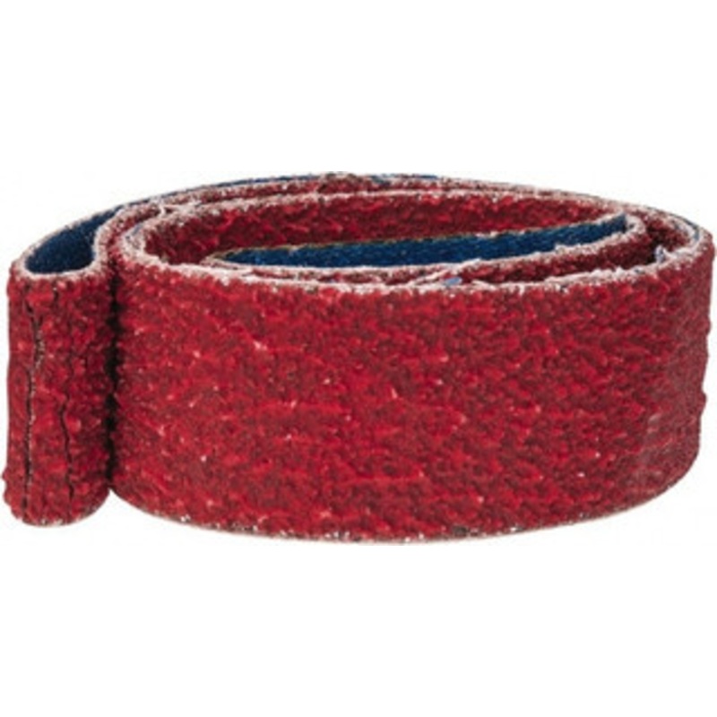 Norton 1 Wide x 30 OAL, 36 Grit, Ceramic Abrasive Belt Ceramic, Very Coarse, Coated, Y Weighted Cloth Backing, Series R981 78072762336 – 82111030
