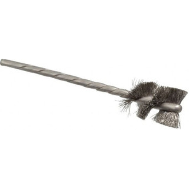 Osborn 5/8 Diam Helical Stainless Steel Tube Brush 0.005 Filament Diam, 1 Brush Length, 3-1/2 OAL, 1/8 Diam Shank 0003616300 – 53498234