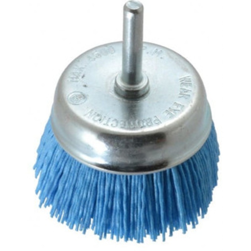 Value Collection 3 Diam 1/4 Threaded Arbor Nylon Fill Cup Brush Straight Wire, 4,500 Max RPM 3607506555-1 – 82410424