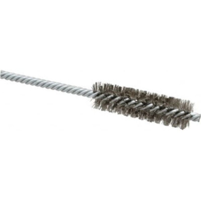 Weiler Abrasives 3/4 Diam Helical Stainless Steel Tube Brush Double Spiral, 0.006 Filament Diam, 2-1/2 Brush Length, 5-1/2 OAL, 1/4 Diam Shank 98371 – 75850925
