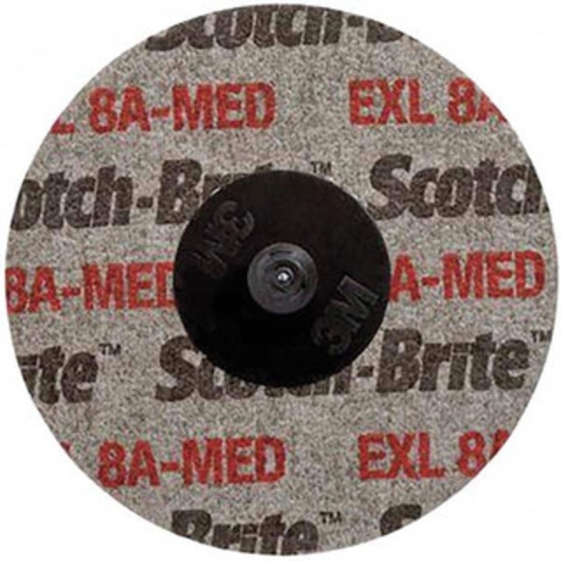 3M 2 Aluminum Oxide Quick Change Disc Type R Attachment, Medium Grade, Tan, Non-Woven, 22,100 RPM, Roloc TR Compatible 7000045980 – 74667361