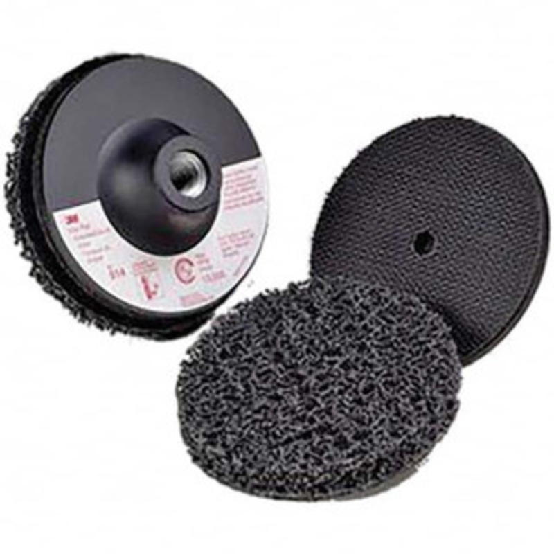 3M 2 Piece, 4 Disc Diam, Abrasive Disc Kit Nonwoven 7010364766 – 03051489