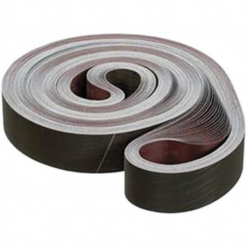 3M 2 Wide x 132 OAL, 16 Trizact Grit, Aluminum Oxide Abrasive Belt Aluminum Oxide, Super Fine, Coated, JE Weighted Cloth Backing, Series 307EA 7010325568 – 76395029