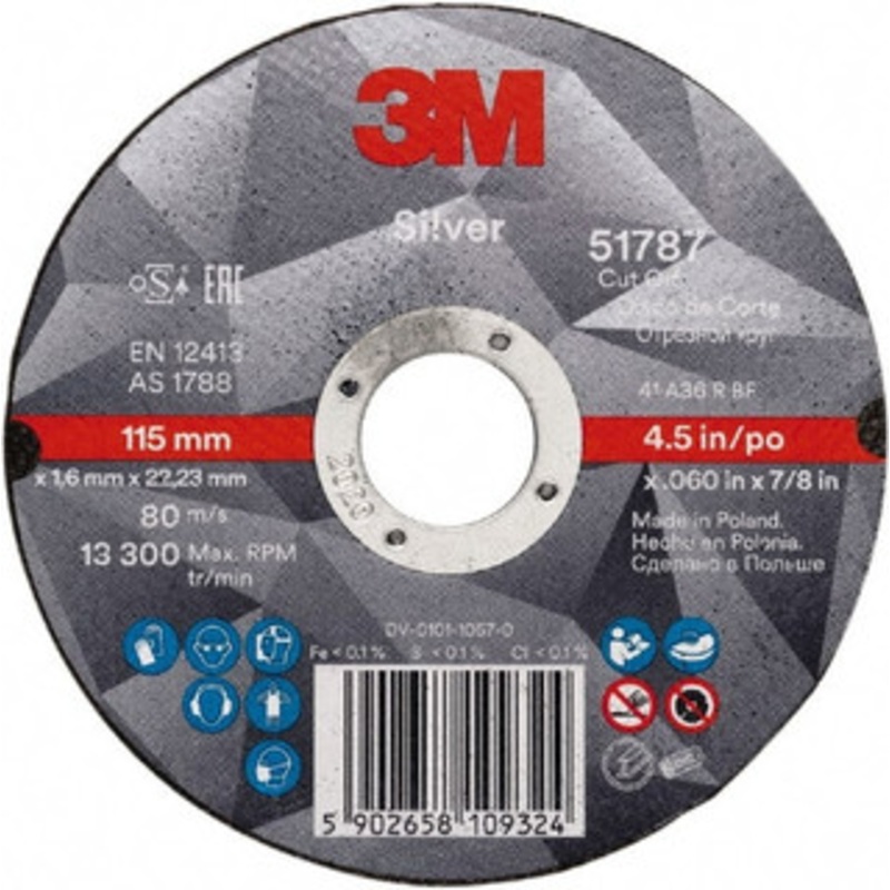 3M 3 x 0.035, 1/4 Hole Ceramic Cutoff Wheel Use with Angle Grinders 7100138406 – 46518916