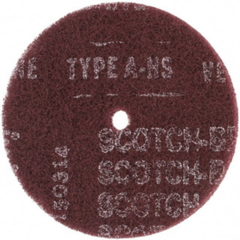 3M 6 Very Fine Grade Aluminum Oxide Deburring Disc 1/2 Center Hole, Arbor Connection, Maroon, 4,000 Max RPM 7100096111 – 00490151