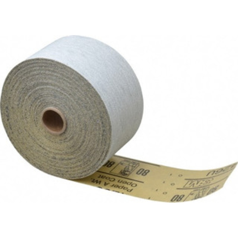 3M 80 Grit, Silicon Carbide Adhesive Backed Sanding Sheets Sheet Roll, 2-3/4 x 25 Yds., Medium Grade, A Weighted Backing 7010326454 – 89471585