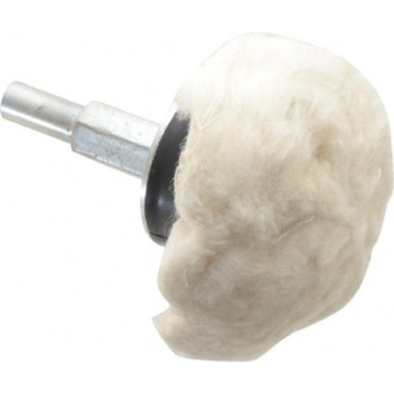 Dico 2 Diam 1/4 Shank Diam Hard Density Mushroom Shaped Mounted Bob 2-1/2 Head Length, Wool Felt 10-2-MUSHROOM – 02729242