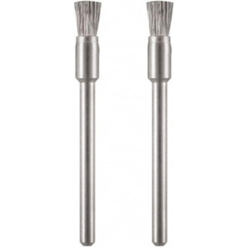 Dremel 1/8 Diam Steel Flat Faced End Brush 1/8 Shank Diam, 15,000 Max RPM 443-02 – 92763341