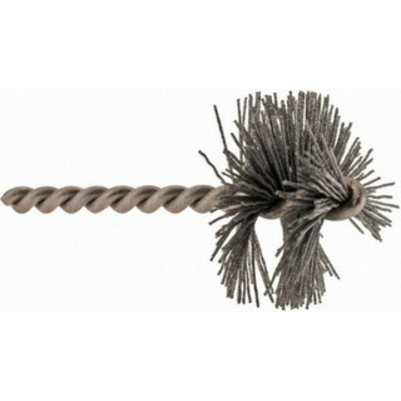 Made in USA 1-3/4 Diam Helical Nylon Tube Brush 0.022 Filament Diam, 1 Brush Length, 3-1/2 OAL, 1/4 Diam Stainless Steel Shank 07-1017 – 63764971