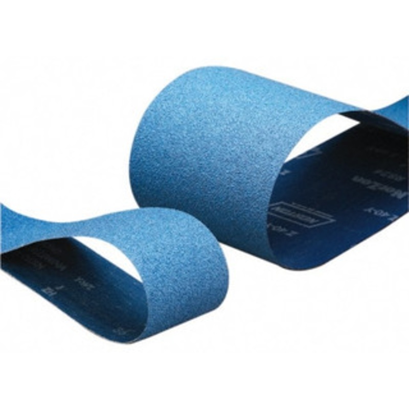Norton 10 Wide x 70-1/2 OAL, 50 Grit, Zirconia Alumina Abrasive Belt Zirconia Alumina, Coarse, Coated, Y Weighted Cloth Backing 78072727849 – 85132058
