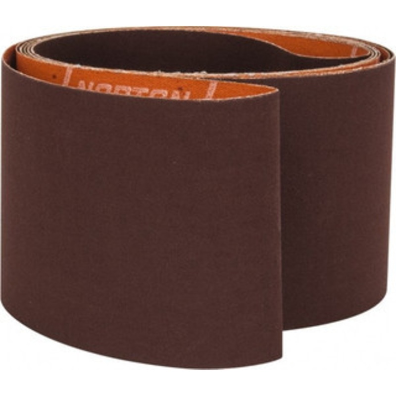 Norton 3 Wide x 132 OAL, 240 Grit, Aluminum Oxide Abrasive Belt Aluminum Oxide, Very Fine, Coated, J Weighted Cloth Backing, Series R245 78072726322 – 71947576