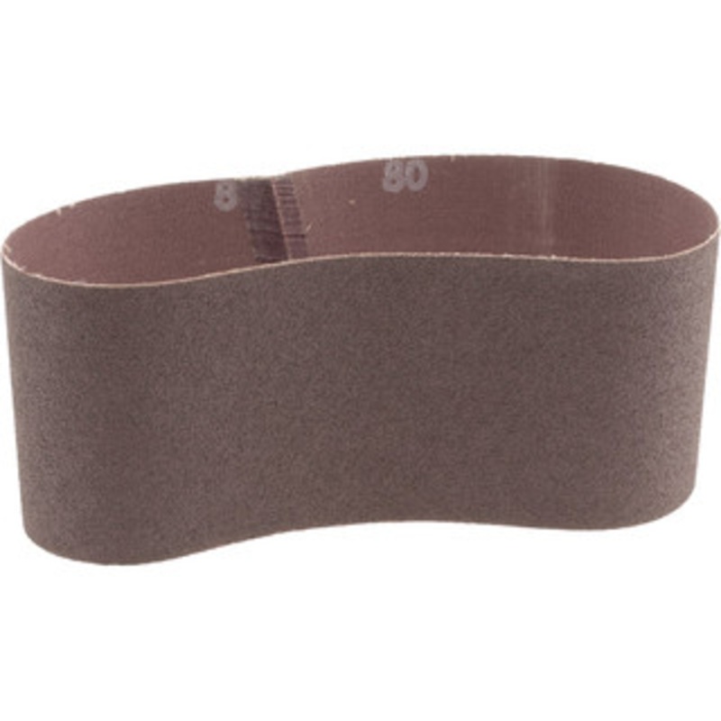 Norton 3 Wide x 18 OAL, 80 Grit, Aluminum Oxide Abrasive Belt Aluminum Oxide, Medium, Coated, X Weighted Cloth Backing, Series R228 78072727993 – 98982218