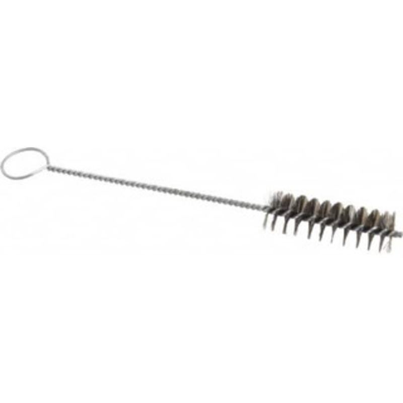 PRO-SOURCE 3 Long x 15/16 Diam Steel Twisted Wire Bristle Brush Single Spiral, 10 OAL, 0.008 Wire Diam, 0.16 Shank Diam 05135 – 02113629