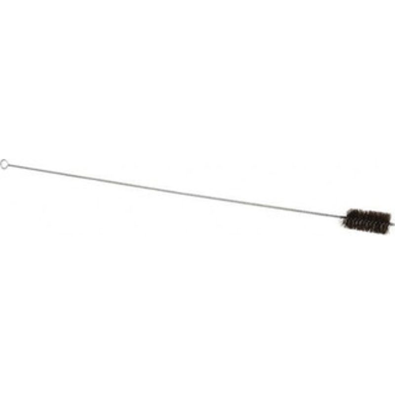PRO-SOURCE 4-1/2 Long x 2 Diam Horsehair Bristle Brush Single Spiral, 40-1/2 OAL, 0.005 Filament Diam, 0.187 Shank Diam 06696 – 03717295