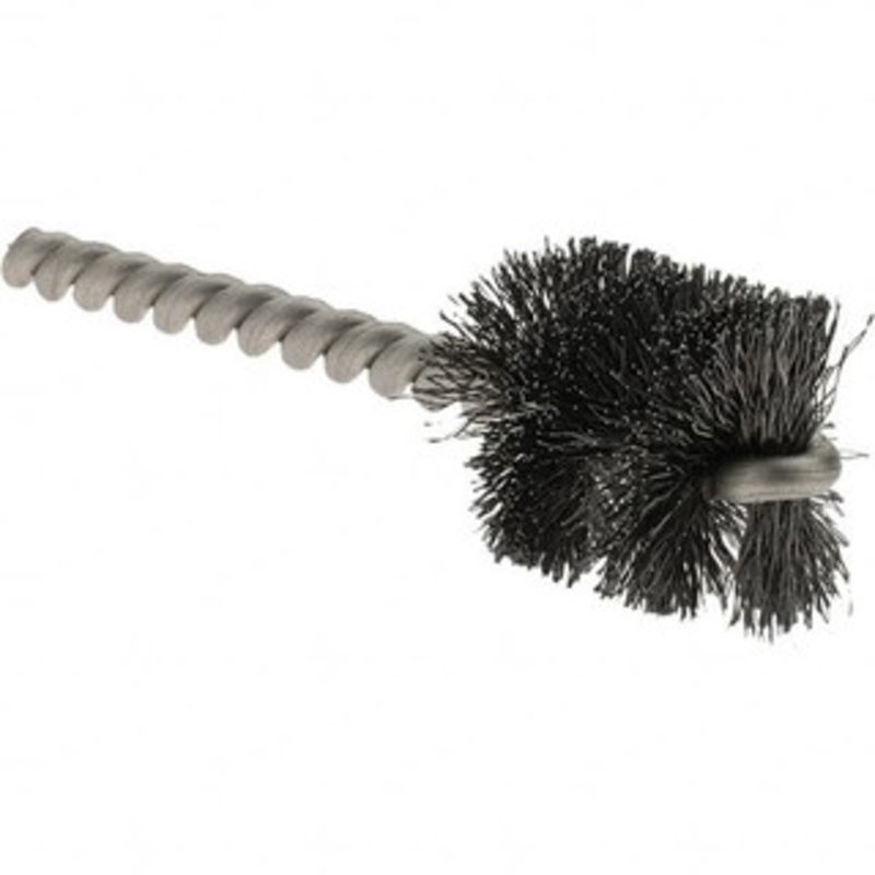 Weiler Abrasives 1 Diam Helical Steel Tube Brush Single Spiral, 0.008 Filament Diam, 1 Brush Length, 3-1/2 OAL, 1/4 Diam Stainless Steel Shank 91126 – 64713068