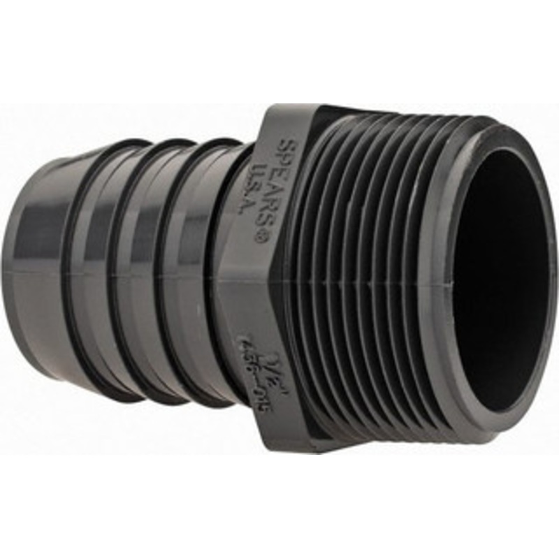 Value Collection 1-1/2 Barb, 1-1/2 MIPT, Multiple Barbed Tube Adapter PVC, Male 1436-015 – 37004314