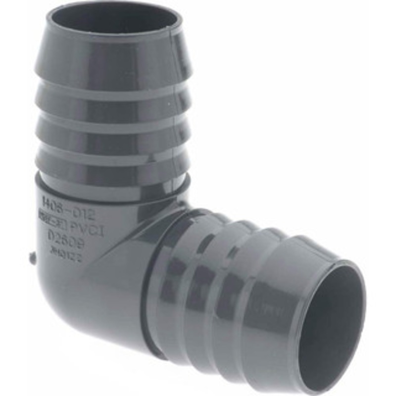 Value Collection 1-1/4 Barb, Multiple Barbed Tube Insert Elbow PVC, Male 1406-012 – 37004017