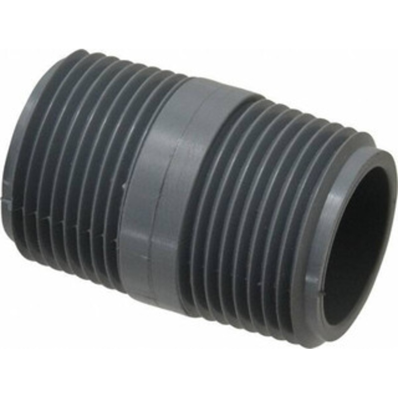 Value Collection 1 Pipe, 2 Long CPVC Threaded Plastic Pipe Nipple Schedule 80, Gray 884-020C – 37005303