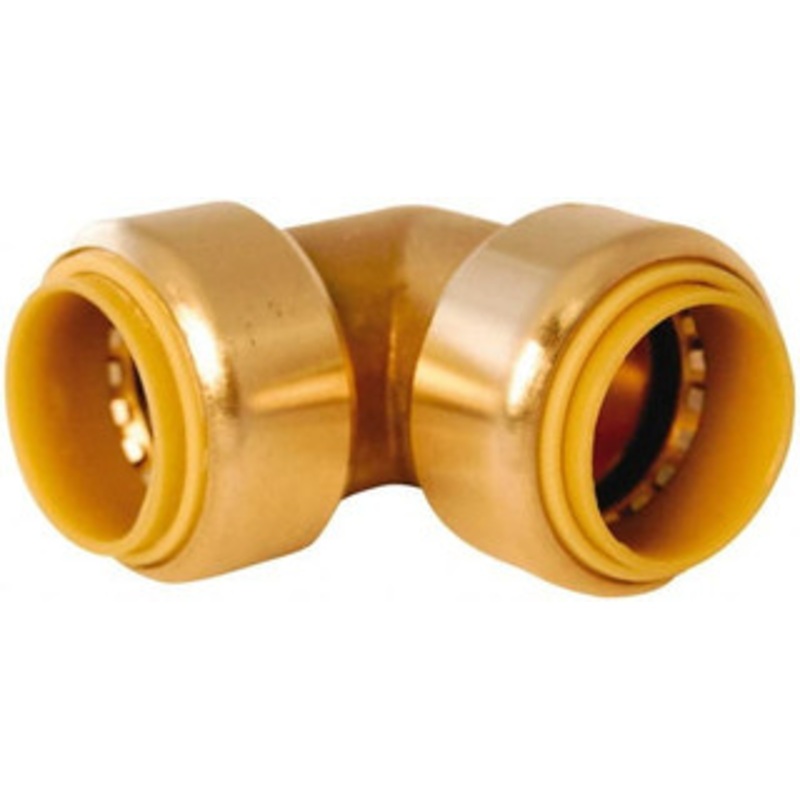 Value Collection 1 Tube OD, 1-1/8 Standard Brass Push-to-Connect Tube Union Elbow Tube to Tube Connection, 200 Max psi, EPDM O-Ring 6631-005 – 70770045
