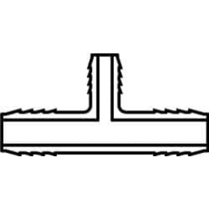Value Collection 1 x 3/4 x 3/4 Barb, Multiple Barbed Tube Reducing Tee PVC, Male 1401-125 – 01992635