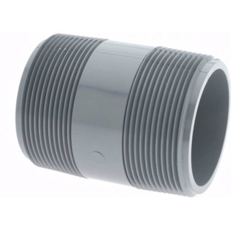 Value Collection 2 Pipe, 3 Long CPVC Threaded Plastic Pipe Nipple Schedule 80, Gray 887-030C – 37005451