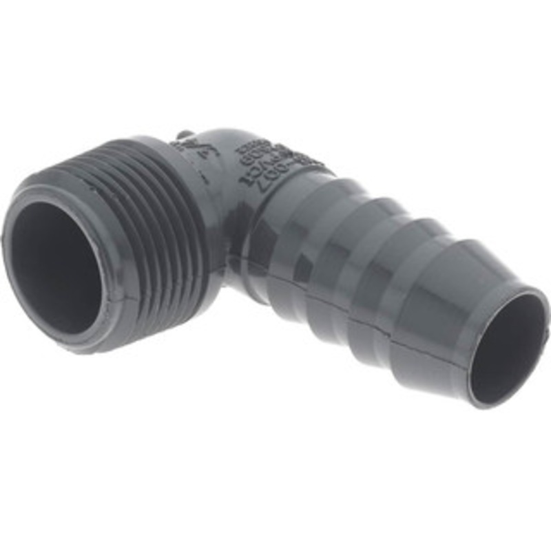 Value Collection 3/4 Barb, 3/4 MIPT, Multiple Barbed Tube Elbow PVC, Male 1413-007 – 06414445