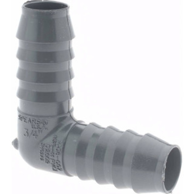 Value Collection 3/4 Barb, Multiple Barbed Tube Insert Elbow PVC, Male 1406-007 – 37003993