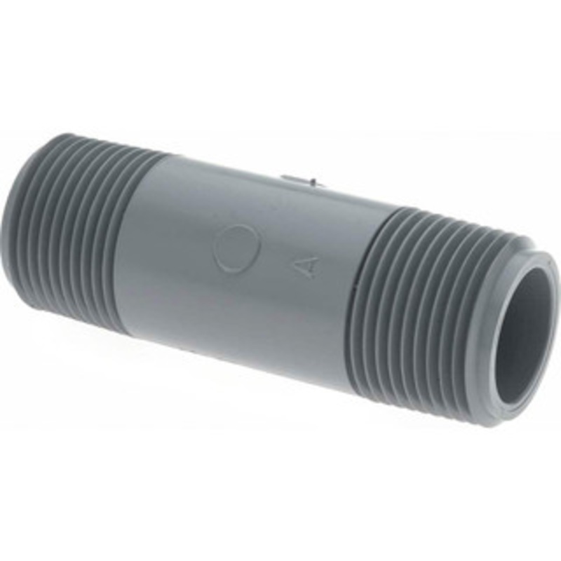 Value Collection 3/4 Pipe, 3 Long CPVC Threaded Plastic Pipe Nipple Schedule 80, Gray 883-030C – 37005261