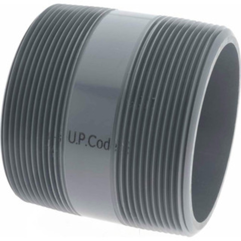 Value Collection 4 Pipe, 4 Long PVC Threaded Plastic Pipe Nipple Schedule 80, Gray 890-040 – 37005147