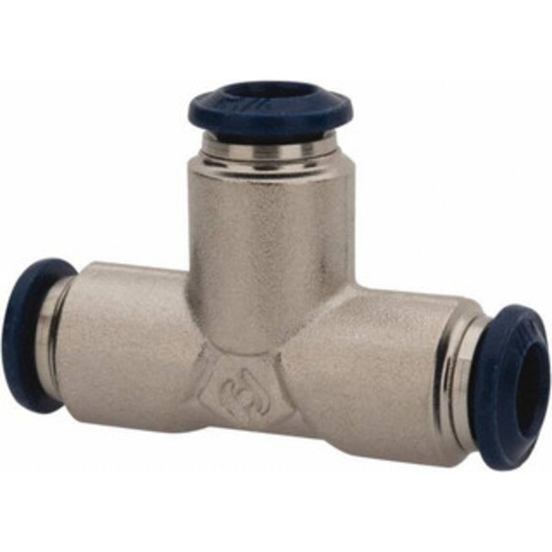Value Collection 5/16 Outside Diam, Nickel Plated Brass Push-to-Connect Tube Union Tee 250 Max psi, Tube to Tube Connection, Buna O-Ring 2556051665PRO – 81079758