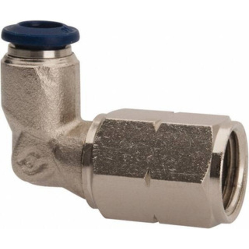 Value Collection 5/32 Outside Diam, 1/4 NPTF, Nickel Plated Brass Push-to-Connect Tube Female Elbow 250 Max psi, Tube to Female NPT Connection, Buna O-Ring 2558053465PRO – 81079998