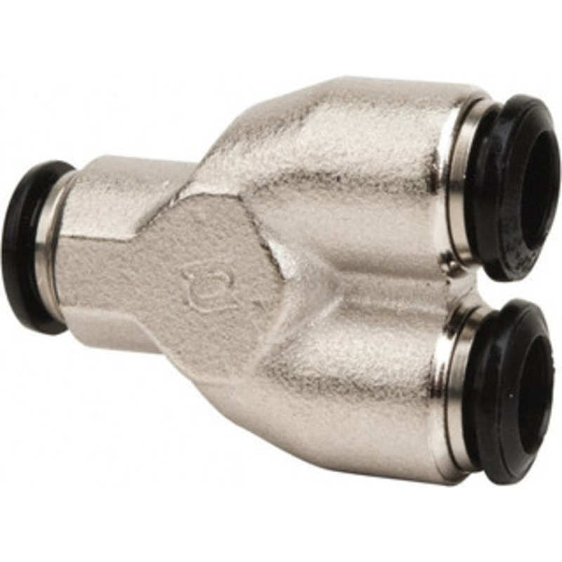 Value Collection 6mm Outside Diam, Nickel Plated Brass Push-to-Connect Tube Union Y 250 Max psi, Tube to Tube Connection, Buna O-Ring 2558506665PRO – 61760674