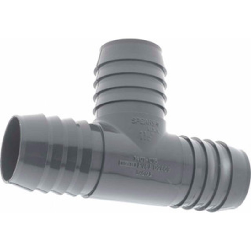 Value Collection 1-1/2 Barb, Multiple Barbed Tube Insert Tee PVC, Male 1401-015 – 37003878