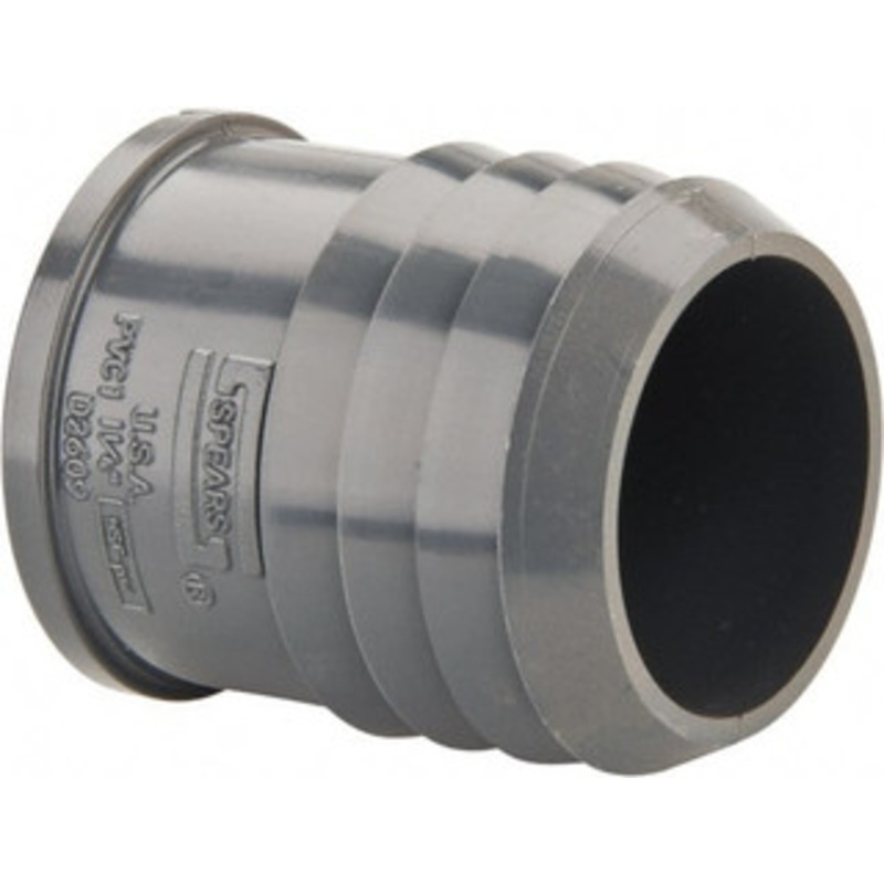 Value Collection 1-1/4 Barb, Multiple Barbed Tube Plug PVC, Male 1449-012 – 37004363